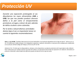 PPT Protección UV