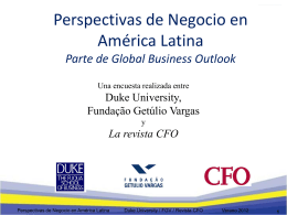 Slide 1 - Duke CFO Global Business Outlook