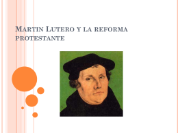 Martín Lutero y la reforma protestante