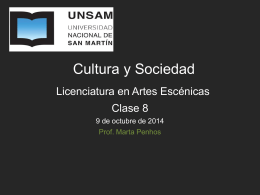 Clase 8 CyS - Cultura y Sociedad UNSAM