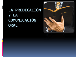 La Predicación y la comunicación oral
