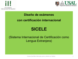 Diseño de exámenes con certificación internacional
