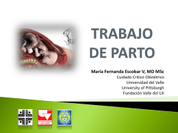 Trabajo de parto Dra. Maria Fernanda Escobar