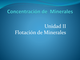 4. Concentración de minerales II, PPT