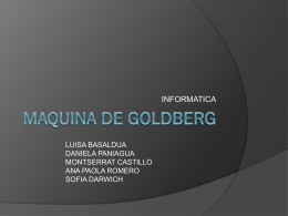 MAQUINA DE GOLDBERG - Portafolio de Evidencias