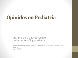 uso de opioides en pediatria