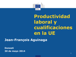 Productividad laboral en la UE