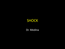 shock - fisiopatologia2 Dr. Martín Medina