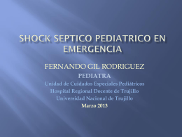 4. Shock Séptico - Dr. Fernando Gil Rodríguez - CMP