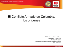 El Conflicto Armado en Colombia, los orígenes