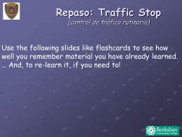 Unit 8 slides with Traffic Stop Review