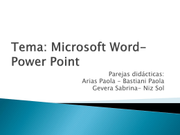 Tema microsoft power point y word