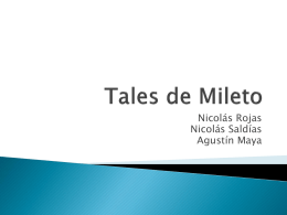 Tales de Mileto - Lenguaje y Comunicación