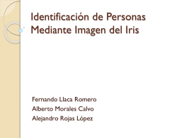 Identificación de Personas Mediante Imagen del Iris