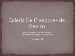 Galeria De Creadores de Mexico