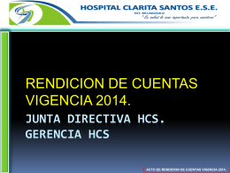 ¡¡¡¡nuevo!!!! - Hospital Clarita Santos ESE