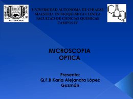presentación microscopia optica