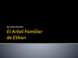El Arbol Familiar de Ethan