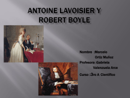 Antoine Lavoisier y