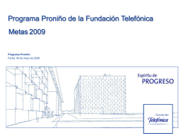 Programa Proniño - Fundación Telefónica