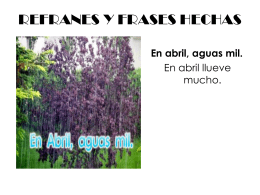 REFRANES Y FRASES HECHAS