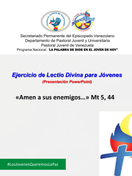 Lectio Divina - Pastoral Juvenil de Venezuela