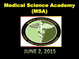 Medical science Assembly June 2015
