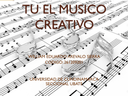 TU EL MUSICO CREATIVO