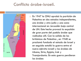 CONFLICTO ÁRABE-ISRAELÍ (45-79)