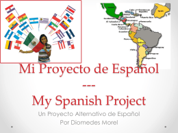 Spanish Project - Diomedes Morel Portfolio Level 3