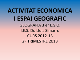 activitat economica i espai geografic