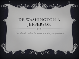 Washington a Jefferson