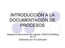 Qué es Documentación de Procesos?