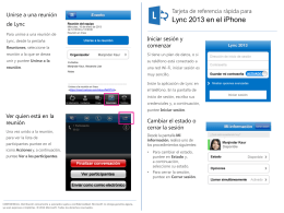 Quick Reference for Lync 2013 on the iPhone - IntraEdu