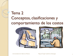 T2 CLASIFICACIÓN DE COSTOS