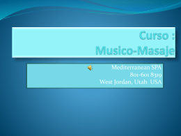 Curso : Musico-Masaje