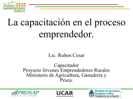 Capacitacion en el proceso emprendedor - Ruben Cesar