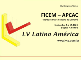 Slide 1 - Federación Interamericana del Cemento