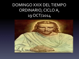 DOMINGO XXIX DEL TIEMPO ORDINARIO, CICLO A, 19 OCT/2014