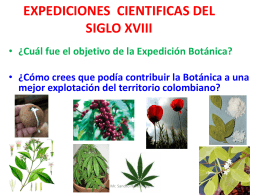 EXPEDICIONES CIENTIFICAS DEL SIGLO XVIII