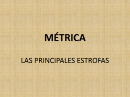 MÉTRICA - departamento de castellano. ies conselleria