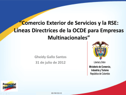 Gheidy Gallo Santos – “Comercio Exterior de Servicios y la RSE