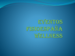 Eventos fisioespaña wellness - Centros Salud y Ejercicio