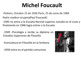 Michel Foucault - teoriasdelestado