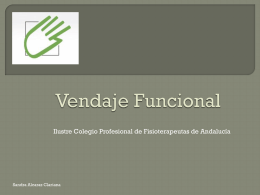 Vendaje Funcional - Colegio de Fisioterapeutas de Andalucía