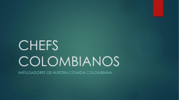 CHEFS COLOMBIANOS