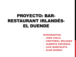 Proyecto: bar-restaurant irlandés - U