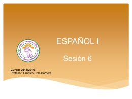 Sesión 6 - CMU Español