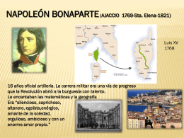 NAPOLEÓN BONAPARTE (AJACCIO 1769-Sta