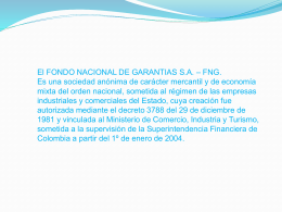 FONDO NACIONAL DE GARANTIAS